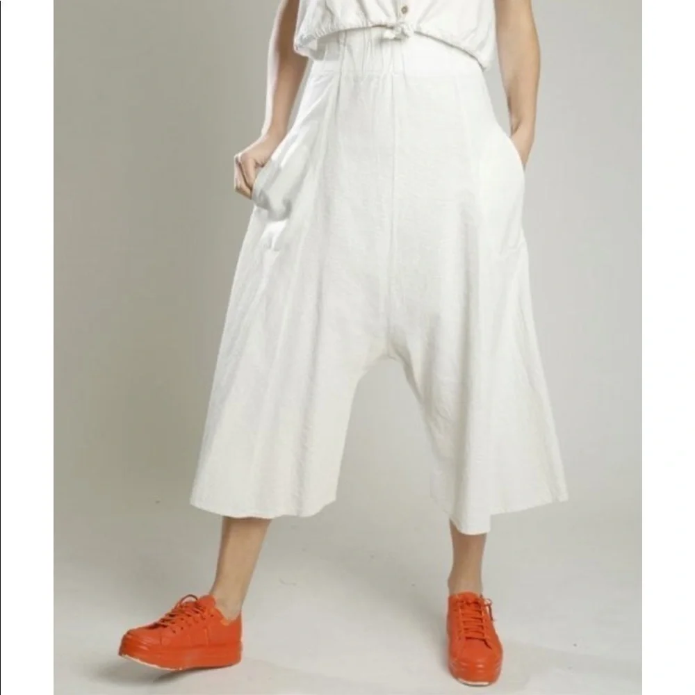 Lurdes Bergada Wide Leg Cropped Trousers - Picture 2 of 16